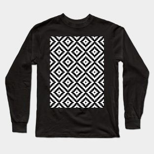 Aztec Block Symbol Ptn BWII Long Sleeve T-Shirt